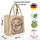 Domelo Jute Einkaufskorb, Vegane Einkaufstasche. Kleine Damen Handtasche, Kaffee Motiv