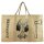 XL Brennholzkorb Jute Korb, Faltbarer Holzkorb Jutetasche als Aufbewahrungskorb für Einkauf, Holz, Zeitung oder Brennholz