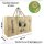 XL Brennholzkorb Jute Korb, Faltbarer Holzkorb Jutetasche als Aufbewahrungskorb für Einkauf, Holz, Zeitung oder Brennholz