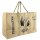 XL Brennholzkorb Jute Korb, Faltbarer Holzkorb Jutetasche als Aufbewahrungskorb für Einkauf, Holz, Zeitung oder Brennholz