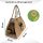 XL Brennholzkorb Jute Korb, Faltbarer Holzkorb Jutetasche als Aufbewahrungskorb für Einkauf, Holz, Zeitung oder Brennholz