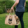 XL Brennholzkorb Jute Korb, Faltbarer Holzkorb Jutetasche als Aufbewahrungskorb für Einkauf, Holz, Zeitung oder Brennholz
